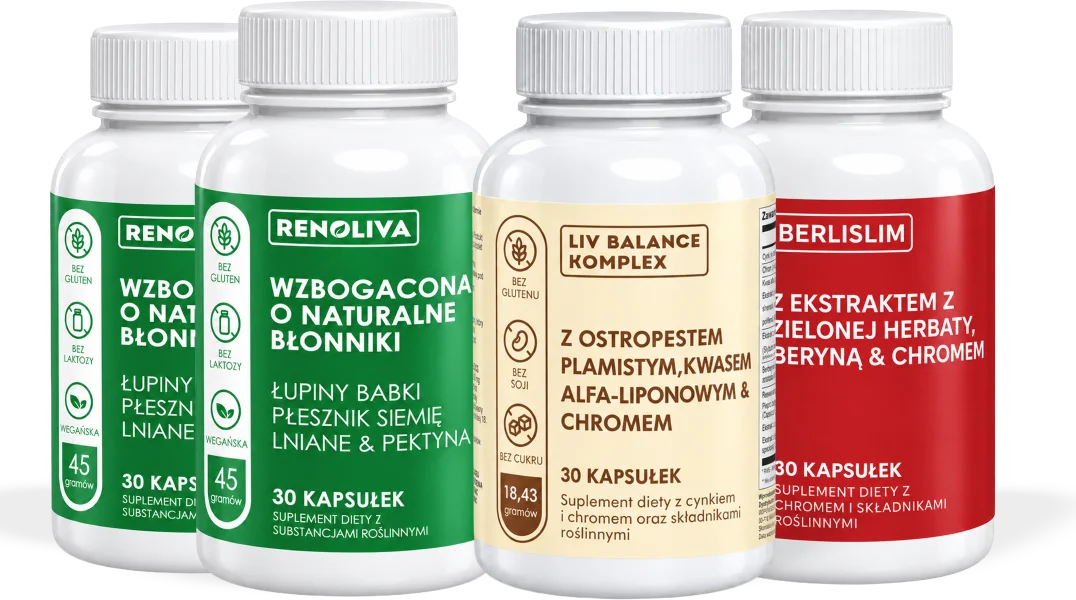 Program maksymalny — 2× Renoliva + 1× BerliSlim + 1× Liv Balance